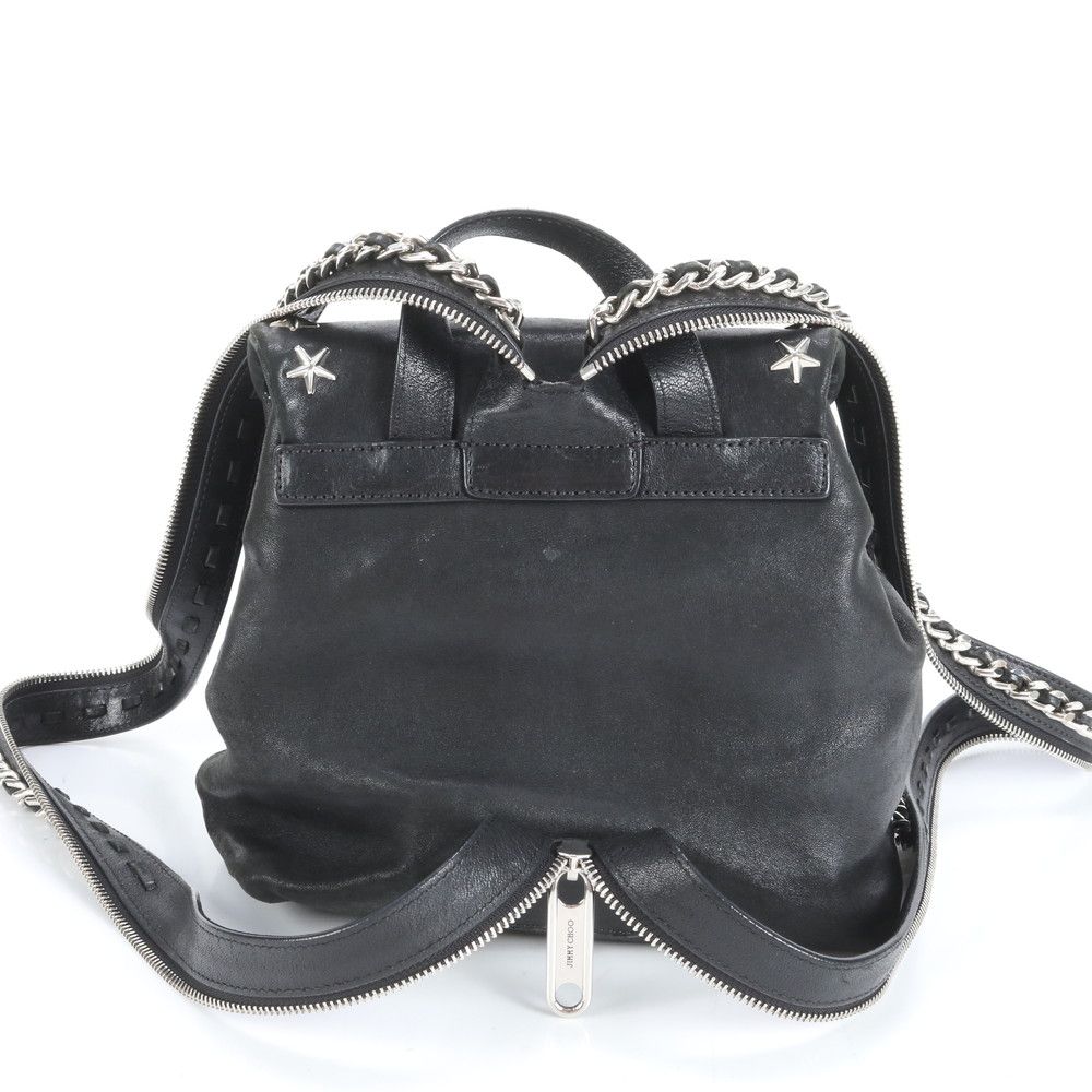 極美品 ジミーチュウ SUKI スキ スター スタッズ レザー リュック