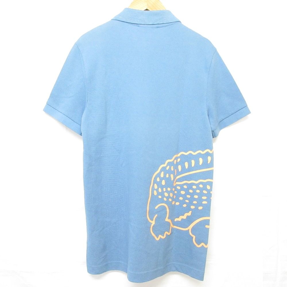 未使用 LACOSTE ラコステ オーガニックコットンビッグワニロゴプリント