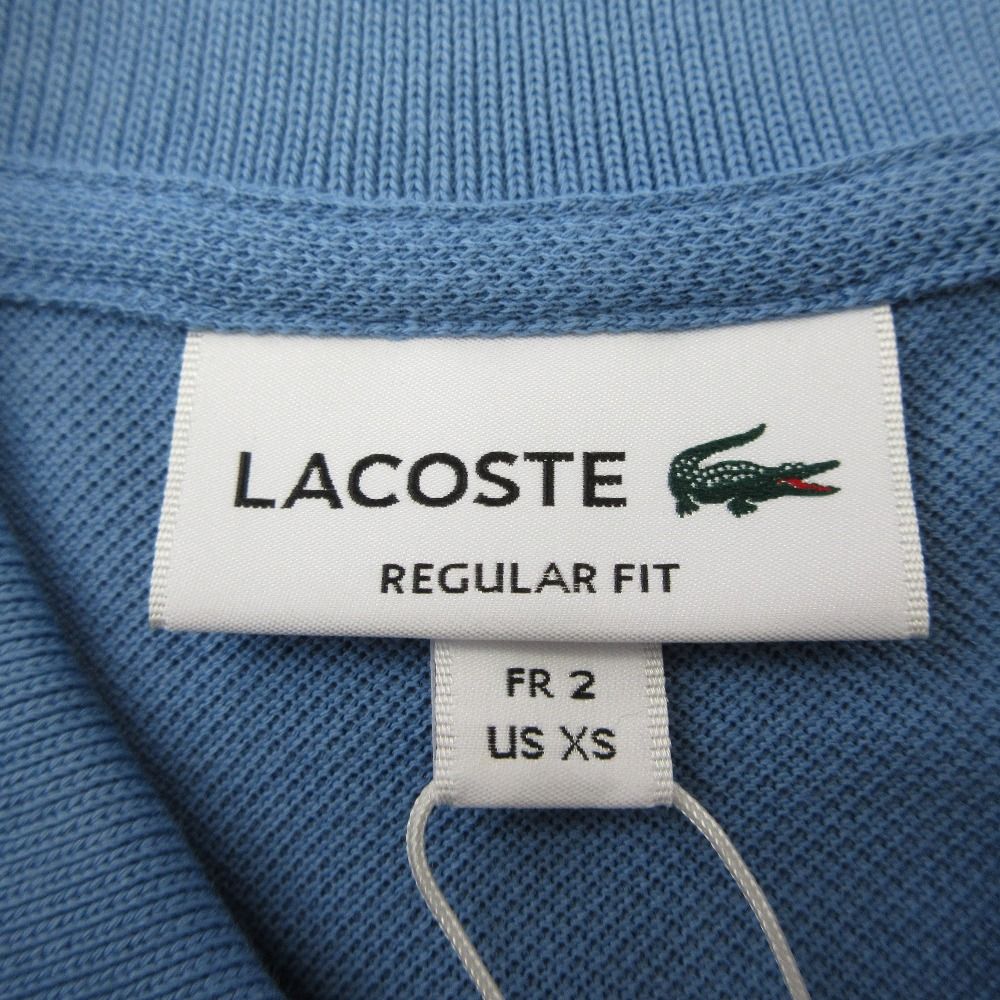 未使用 LACOSTE ラコステ オーガニックコットンビッグワニロゴプリント