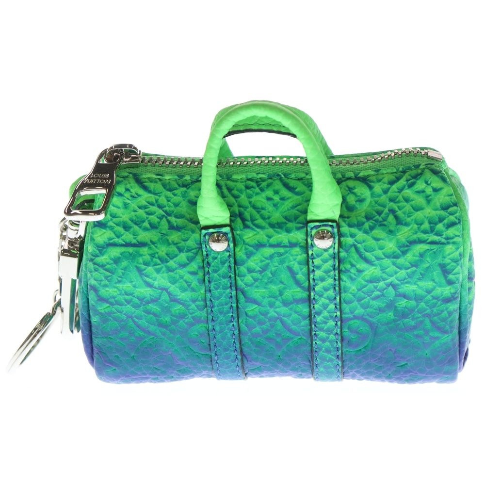 LOUIS VUITTON ルイヴィトン トリヨン イリュージョンポーチ ミニキーポルキーホルダー MP 3284 グリーン ブルー