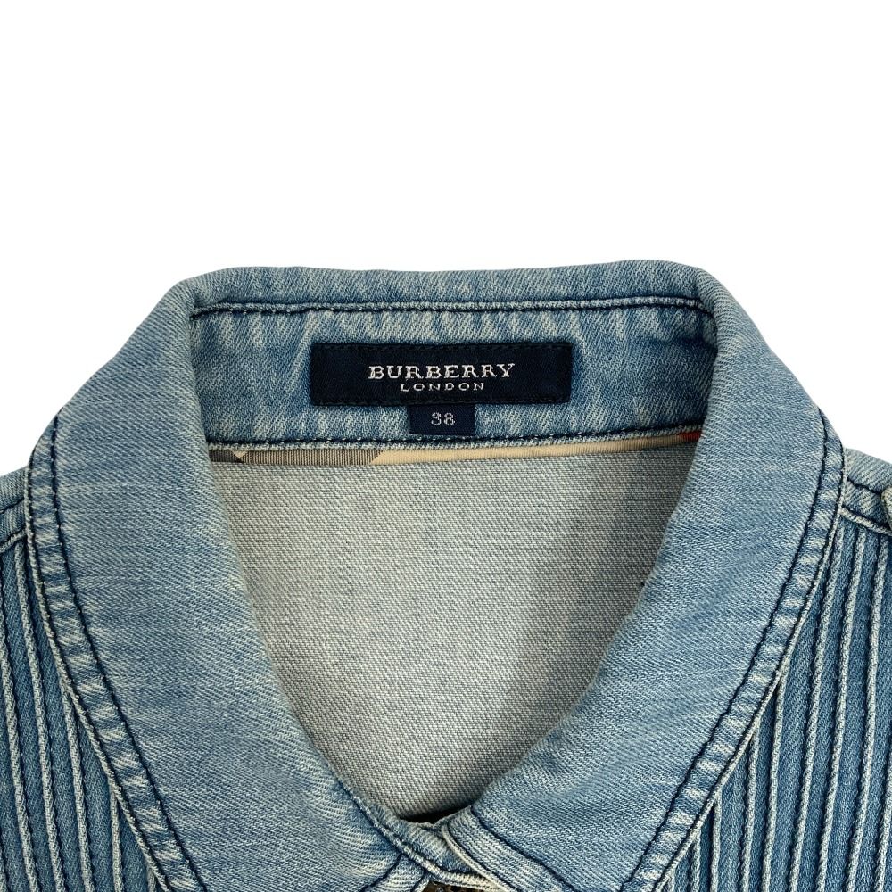 BURBERRY LONDON バーバリーロンドン 2wayスリーブ デニムシャツ