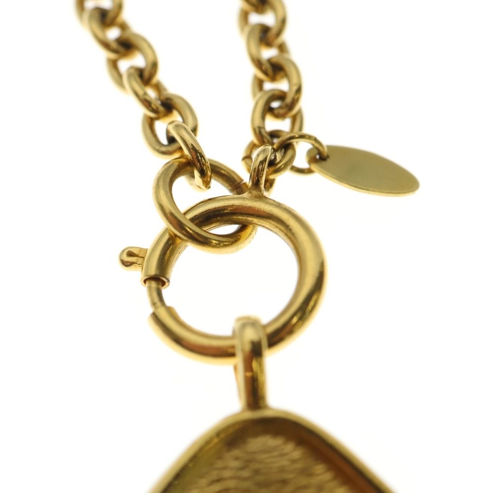 シャネル ココマーク カンボン 菱形 ネックレス ゴールド プレート CHANEL(シャネル) / ネックレス/ココマーク/ひし形/メッキ/GLD/トップ