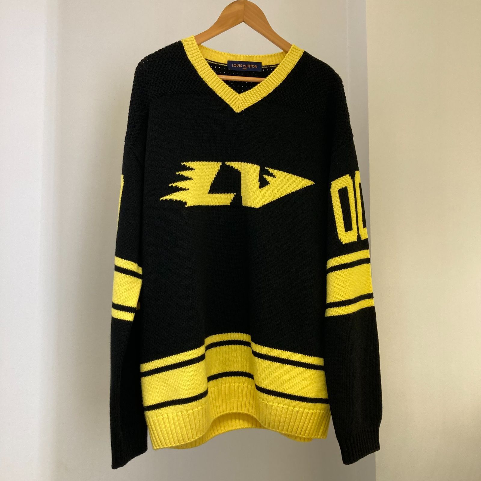 LOUIS VUITTON(ルイヴィトン) 22SS インタルシアフットボール Vネック
