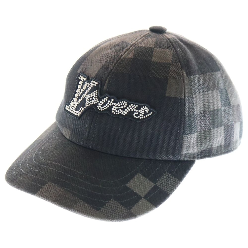 LOUIS VUITTON ルイヴィトン M 5016 L Pharrell Williams ファレル ウィリアムス ピクセルダミエ キャップ LVバーズ ダモフラージュ 帽子 ブラック カーキ