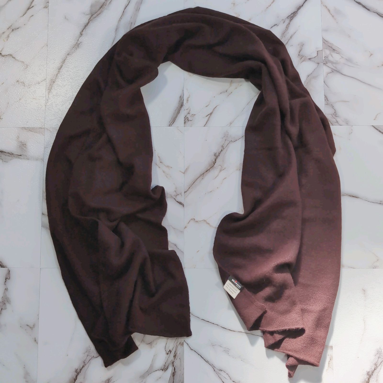 【世界最高級】ビキューナ　ビクーニャ　ボルドー系　フリンジ　マフラー　ストール 世界最高級】ビキューナビクーニャボルドー系フリンジマフラーストール