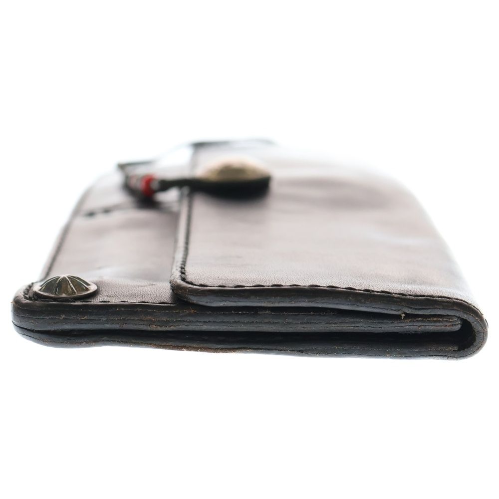 WING ROCK (ウィングロック) コンチョ付き 長財布 ウォレット ブラック