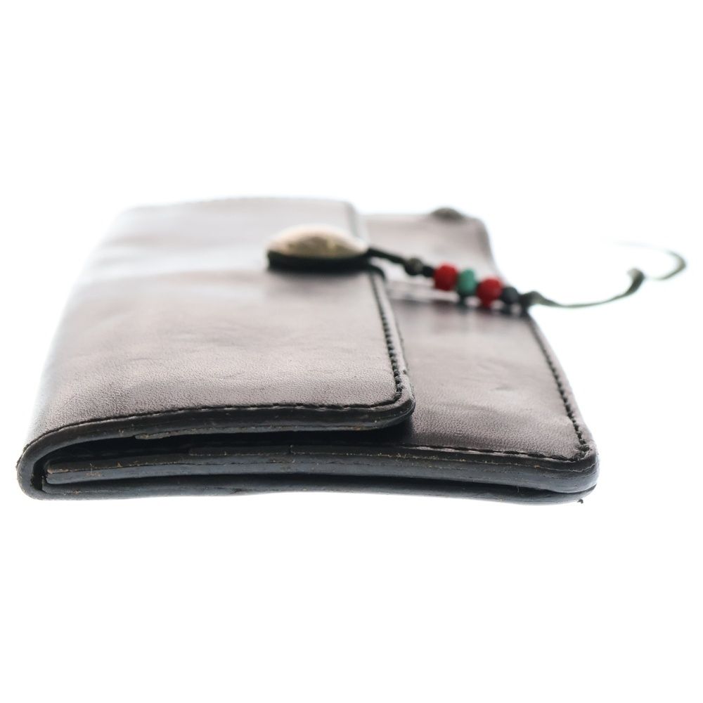 WING ROCK (ウィングロック) コンチョ付き 長財布 ウォレット ブラック