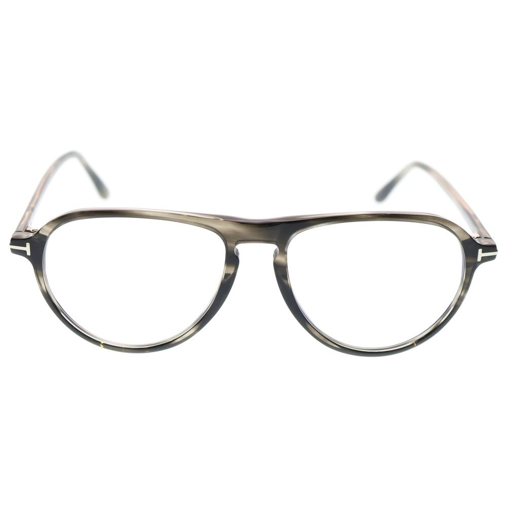 TOM FORD トムフォード LIGHT BLOCK ライト ブロック オーバル トーティシェル メガネ サングラス 眼鏡 ブラック FT 5869 B