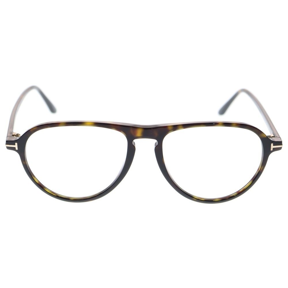 TOM FORD トムフォード LIGHT BLOCK ライト ブロック オーバル トーティシェル メガネ サングラス 眼鏡 ブラウン FT 5869-B