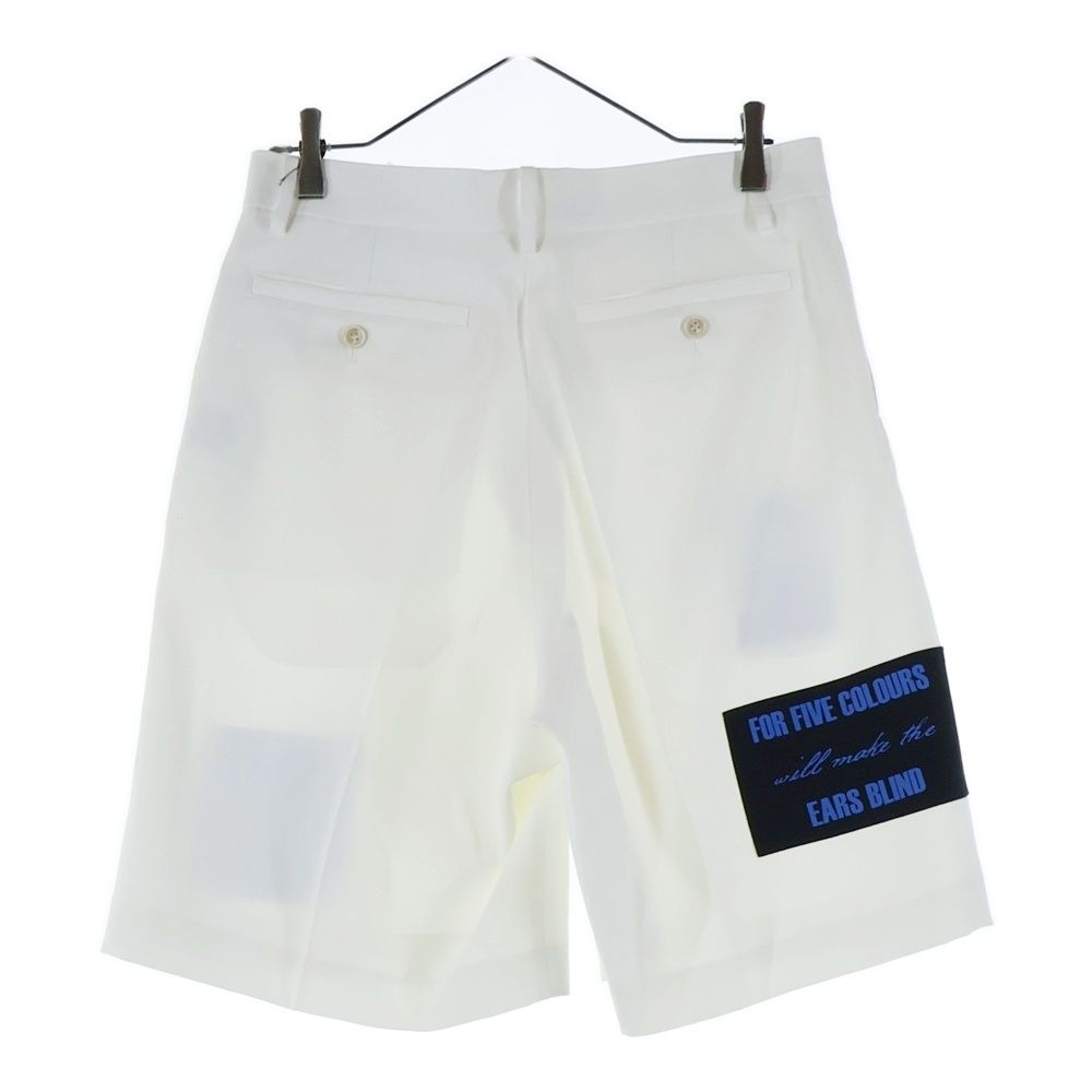アンダーカバー パッチワーク フロントタック ハーフパンツ ショーツ ホワイト