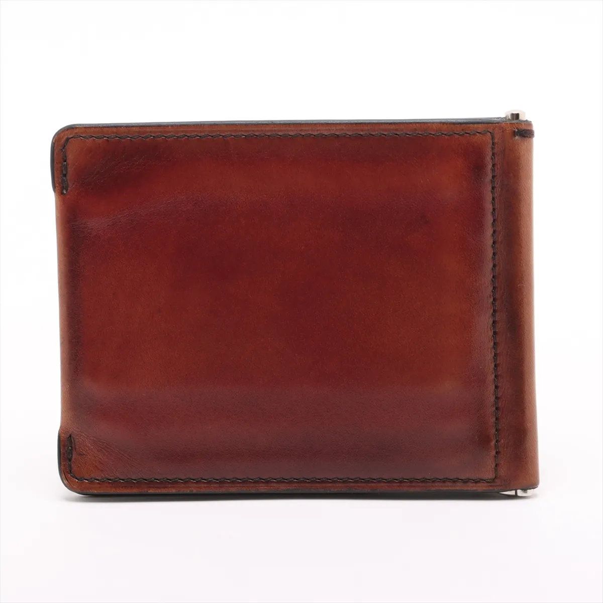 極美品 ベルルッティ カリグラフィ レザー マネークリップ 二つ折り