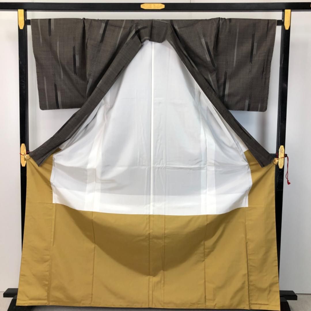 本場大島紬 高山好和 カタス9マルキ 証紙付 縦線柄 トールサイズ K-5630