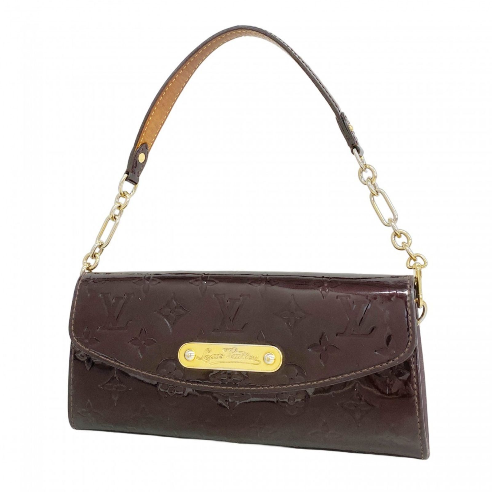 ルイ ヴィトン Louis Vuitton ルイ ヴィトン 財布 ショルダーウォレット ヴェルニ サンセットブルーバード M93542 アマラントレディース