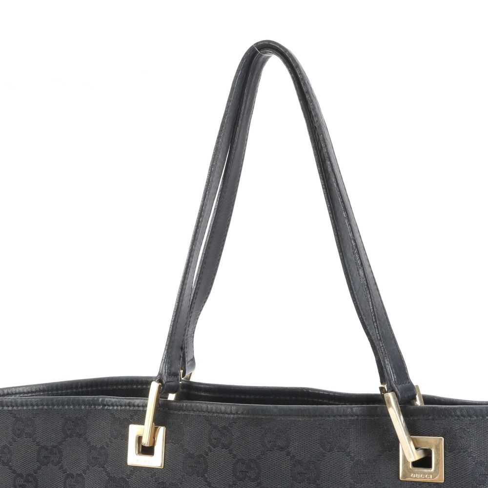 極美品 グッチ GG キャンバス 002-1097 レザー トート バッグ 肩掛け