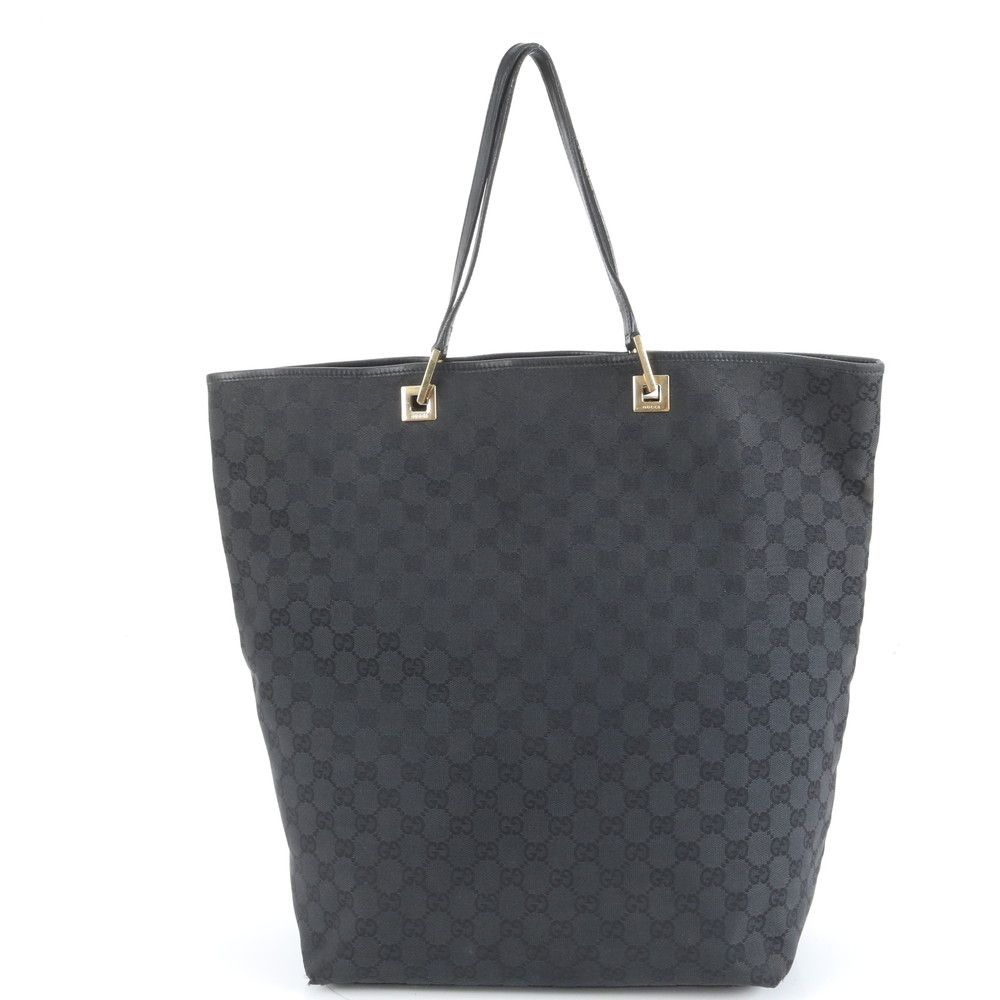 極美品 グッチ GG キャンバス 002-1097 レザー トート バッグ 肩掛け