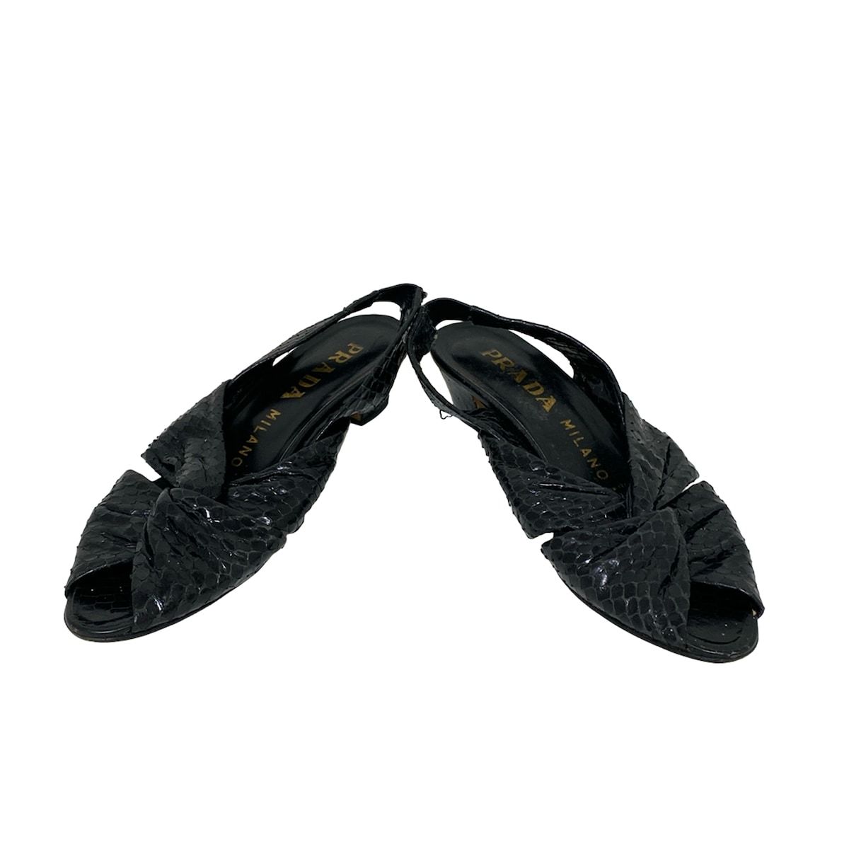 PRADA プラダ サンダル 36 レディース - 黒