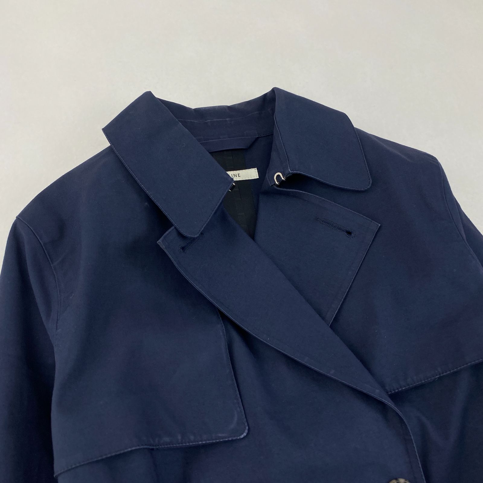 CELINE トレンチコート フィービー期 ベルト ネイビー 38 M相当 - メルカリ