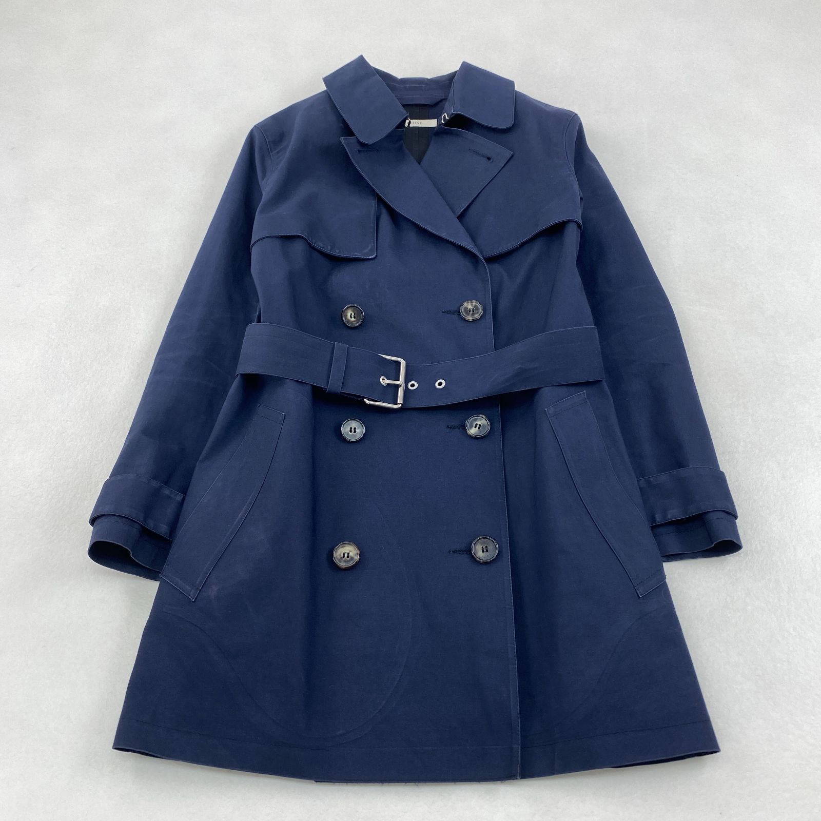 CELINE トレンチコート フィービー期 ベルト ネイビー 38 M相当 - メルカリ