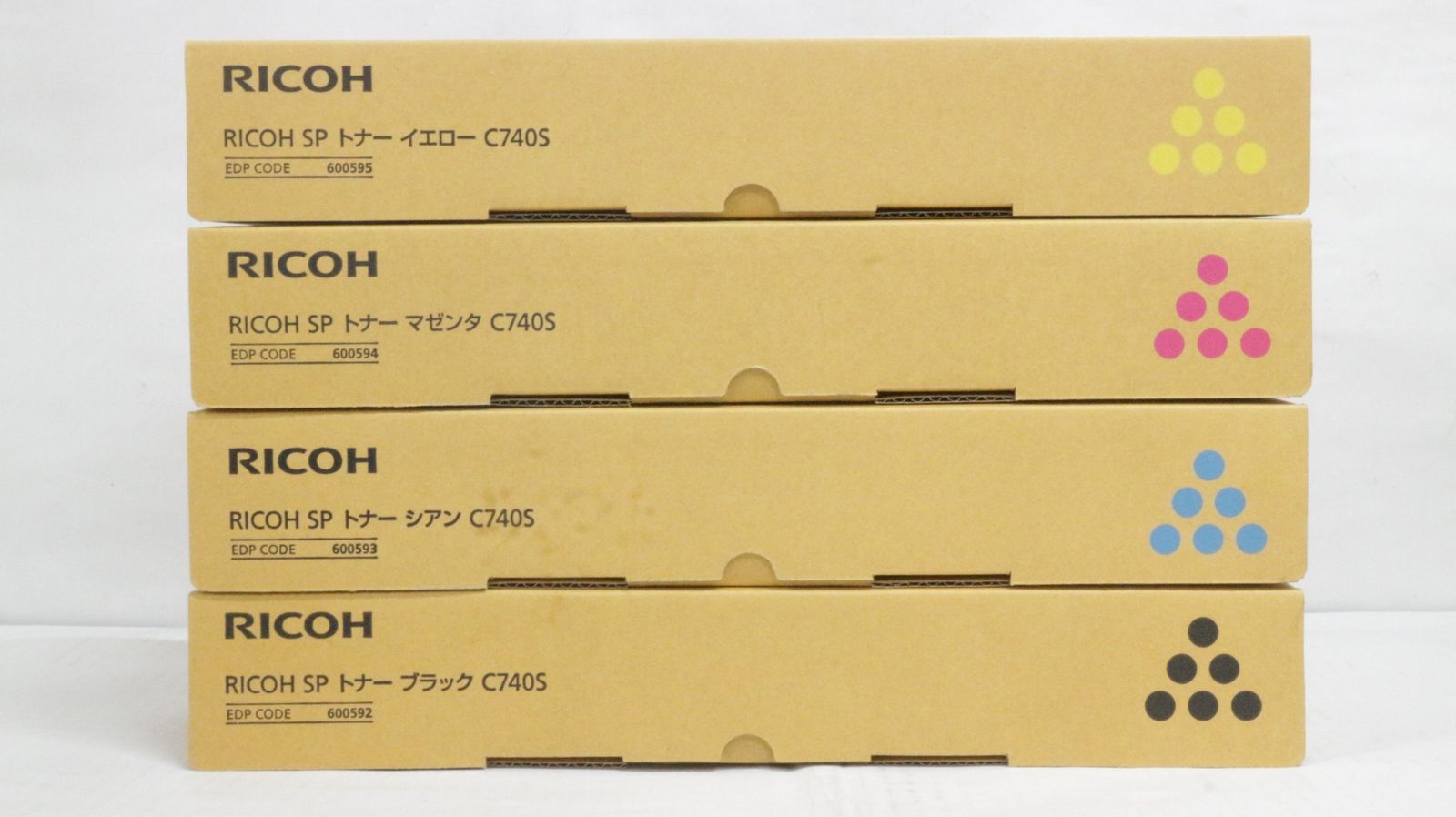 ♥ リコー トナー SPトナー C 740 S シアン マゼンタ イエロー ブラック RICOH -D-F 10-byebye