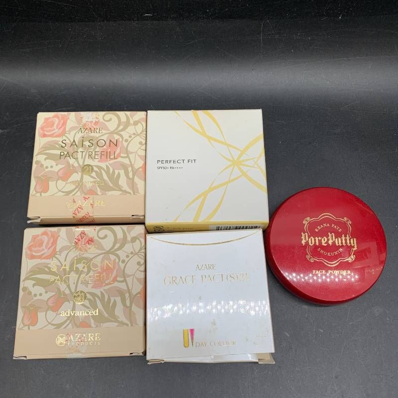 未使用 アザレ ファンデーション セゾンパクト21 3つ B477 ファンデーション5点おまとめ アザレ セゾンパクト21 アドバンス