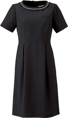 Calala キャララ CL-0180 ワンピース 制服 ユニフォーム 医療 エステ 事務 受付 ブラック ７号