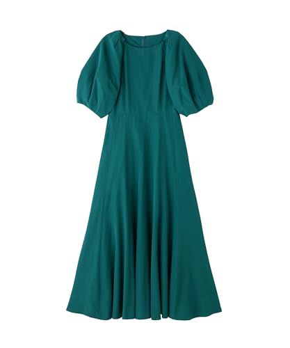 ナチュラルビューティーベーシック カジュアルドレス フォルムスリーブフ ワンピース レディース グリーン