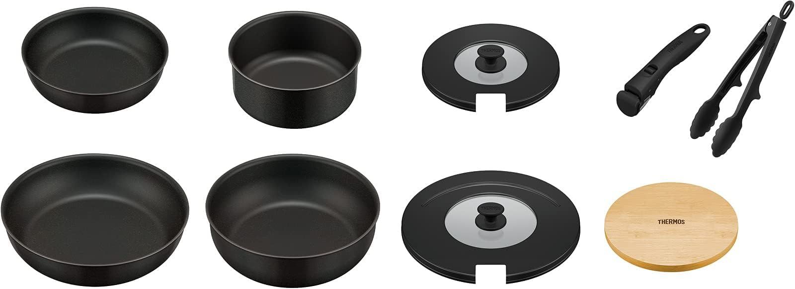 取っ手のとれるフライパン9点セットAA