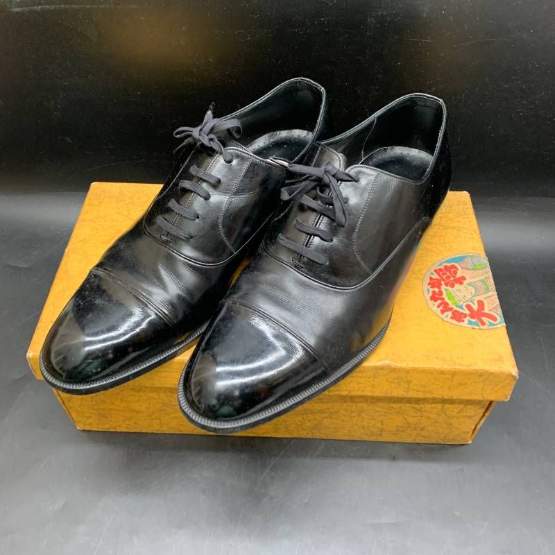 S 352 イタリア Marelli マレリー ストレートチップ ビジネスシューズ 24 5㎝ EEドレスシューズ ブラック 黒