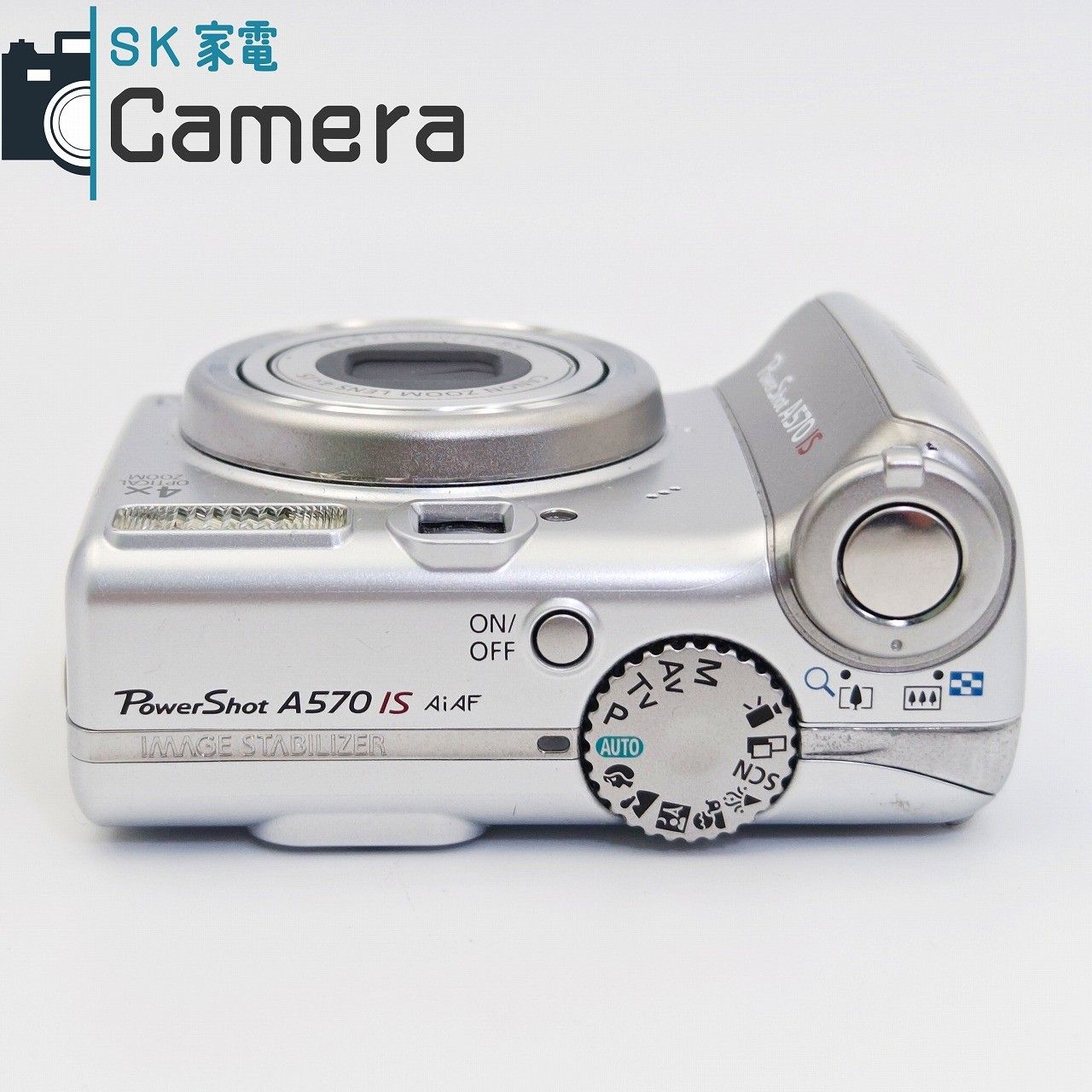 中古】 Canon PowerShot A570 IS キャノン パワーショット 単三電池で