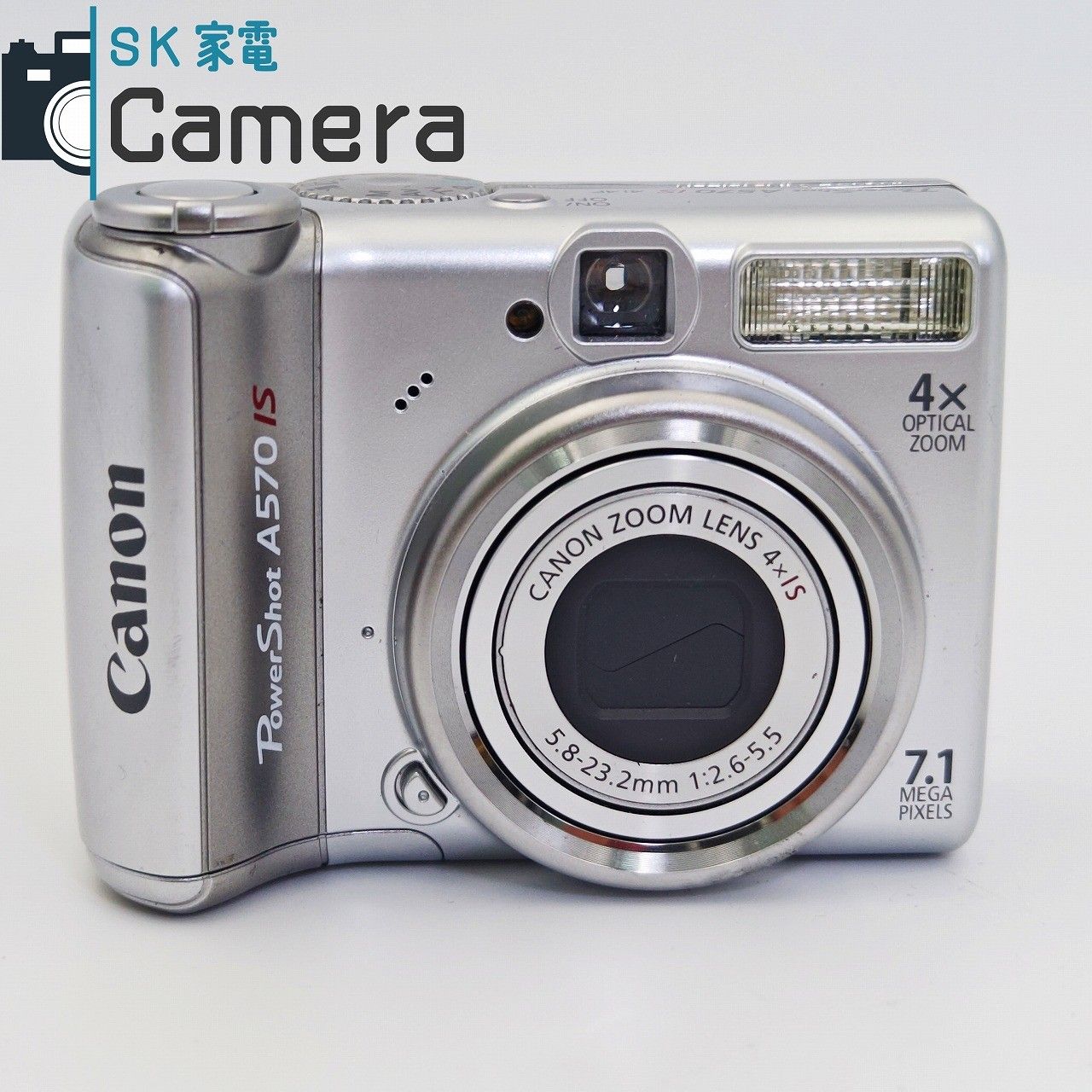 中古】 Canon PowerShot A570 IS キャノン パワーショット 単三電池で
