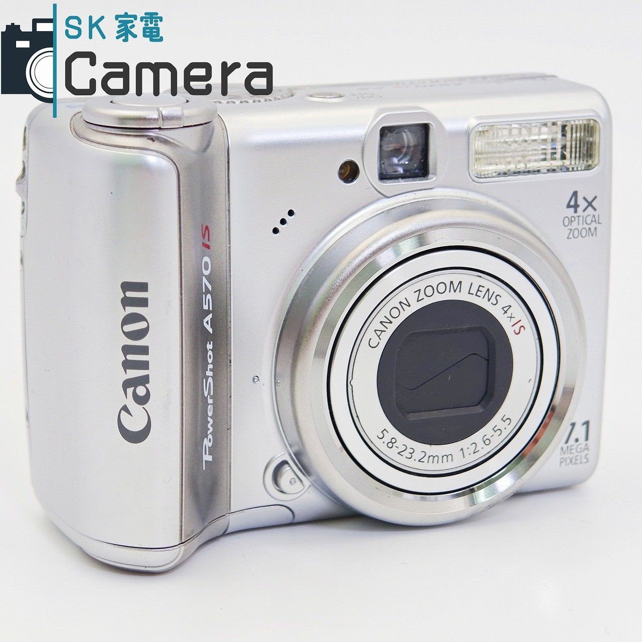 中古】 Canon PowerShot A570 IS キャノン パワーショット 単三電池で