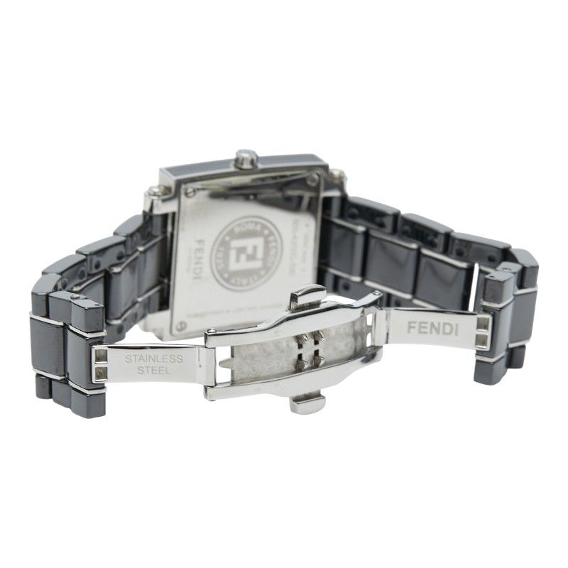 フェンディ クアドロ 6200G ブラック シルバー セラミック ステンレス