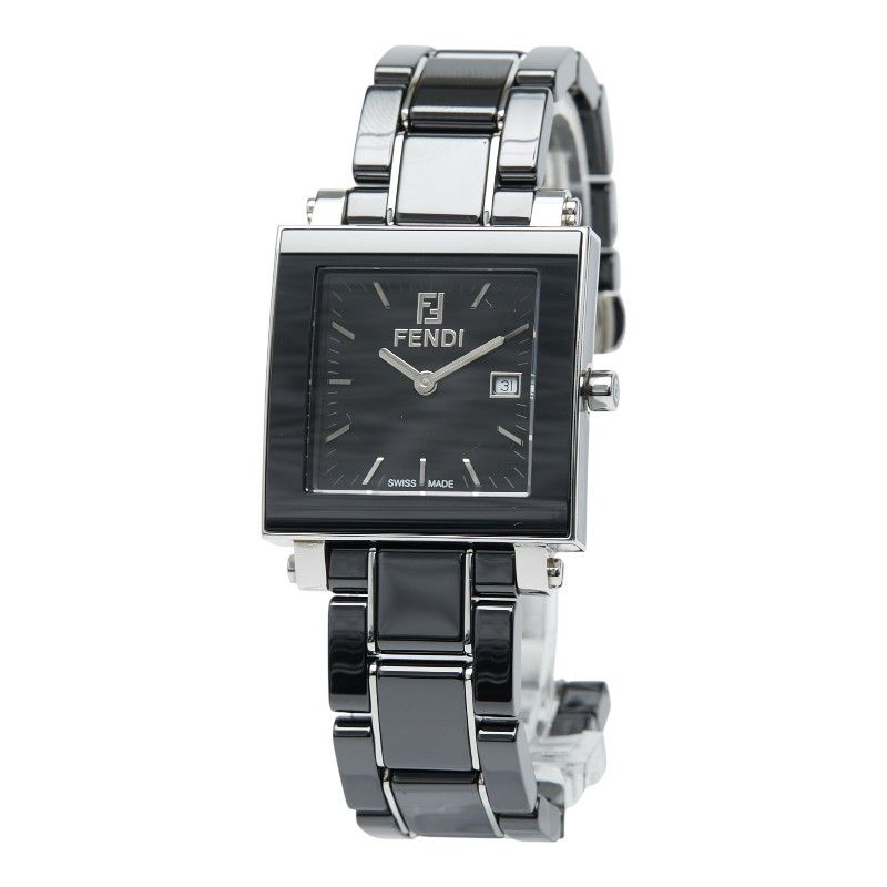 フェンディ クアドロ 6200G ブラック シルバー セラミック ステンレス