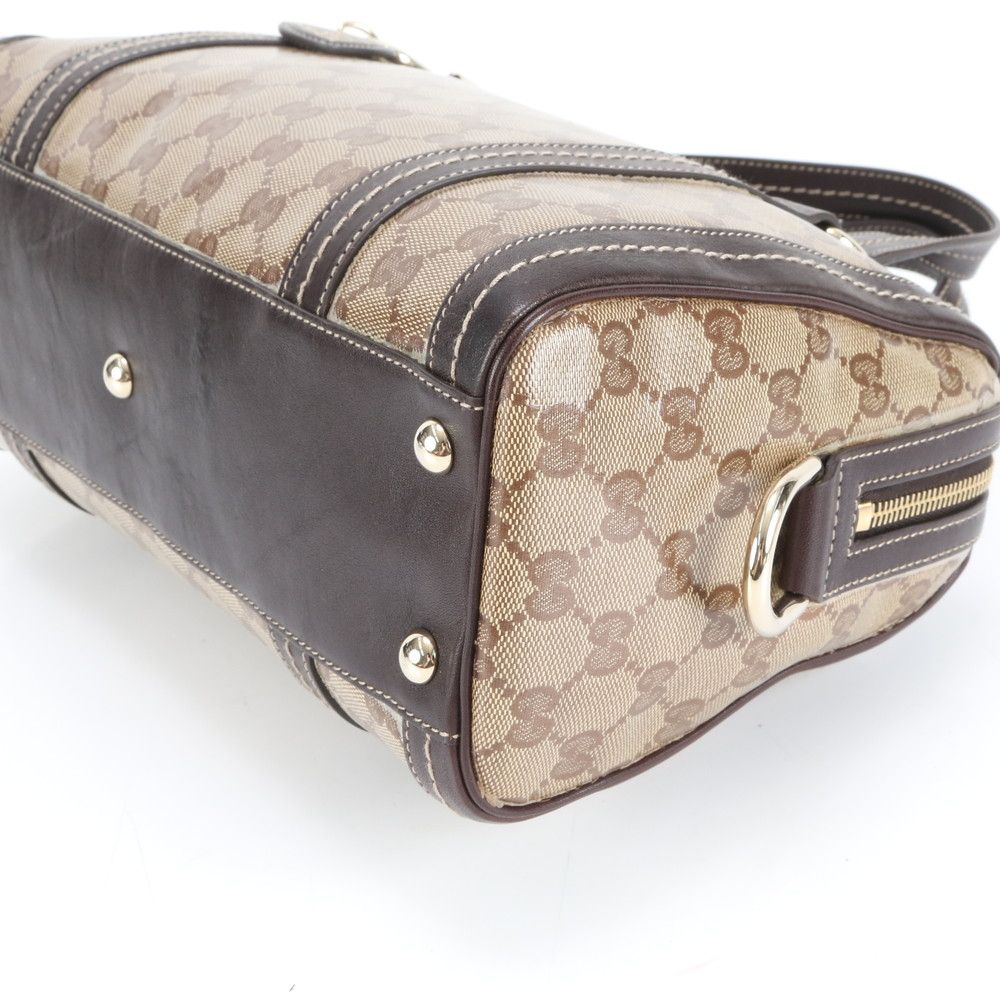 グッチ ドゥケッサ ミニボストン GGクリスタル GG柄 金具 ヒステリア 茶色 グッチ ドゥケッサ ミニボストン GGクリスタル GG柄 金具 ヒステリア