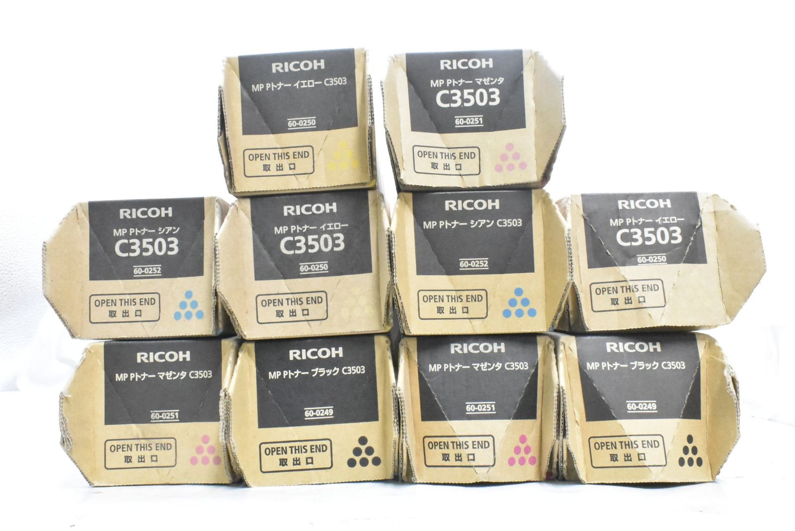 リコー トナー C 3503 10本 シアン マゼンタ イエロー ブラック RICOH -D-N 18-byebye