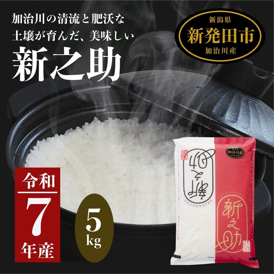 令和7年産 新潟のお米！絶品！こだわりの新潟県産 新之助 （新発田市