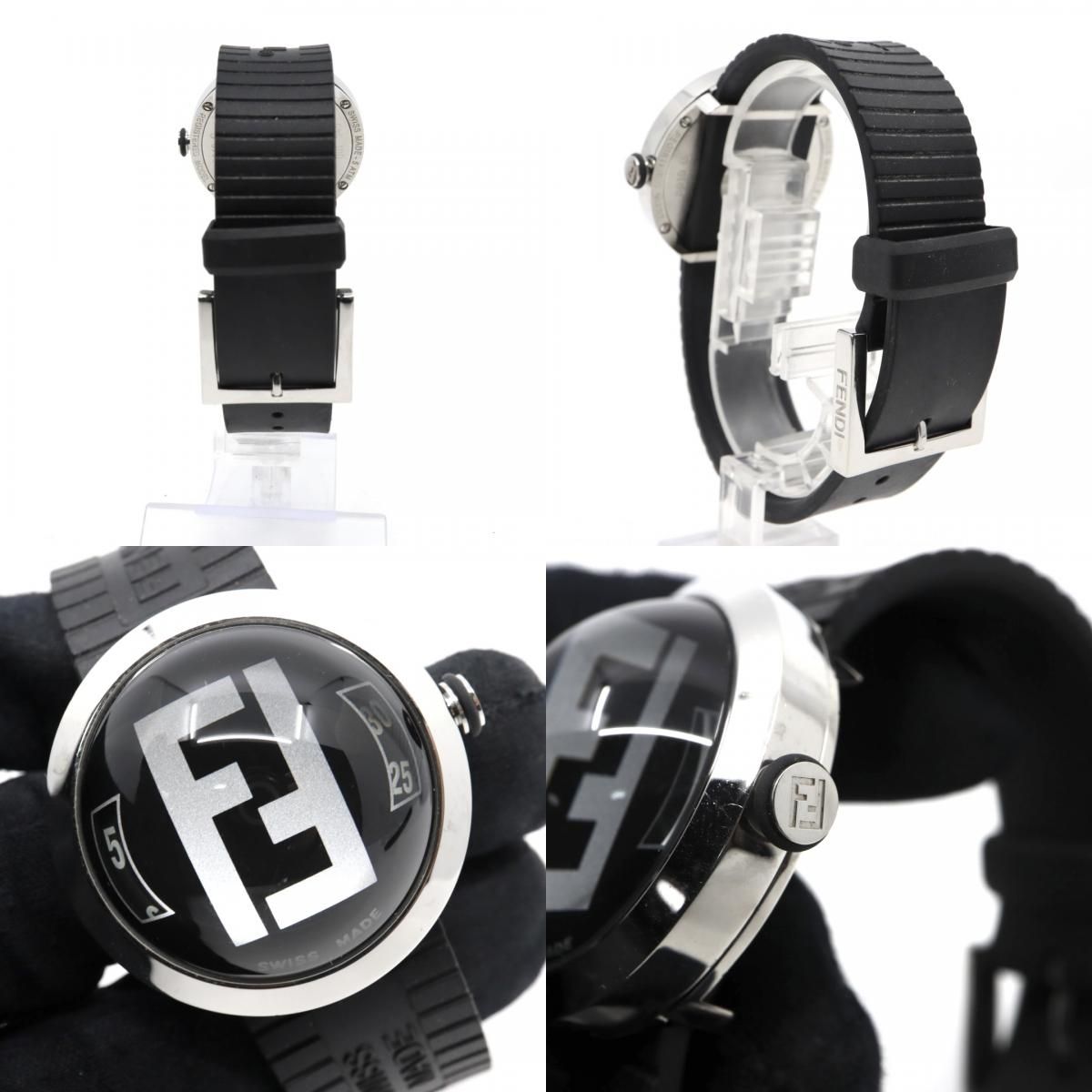 FENDI フェンディ 8010G ウォッチ 腕時計 ブラック文字盤 ドームガラス 