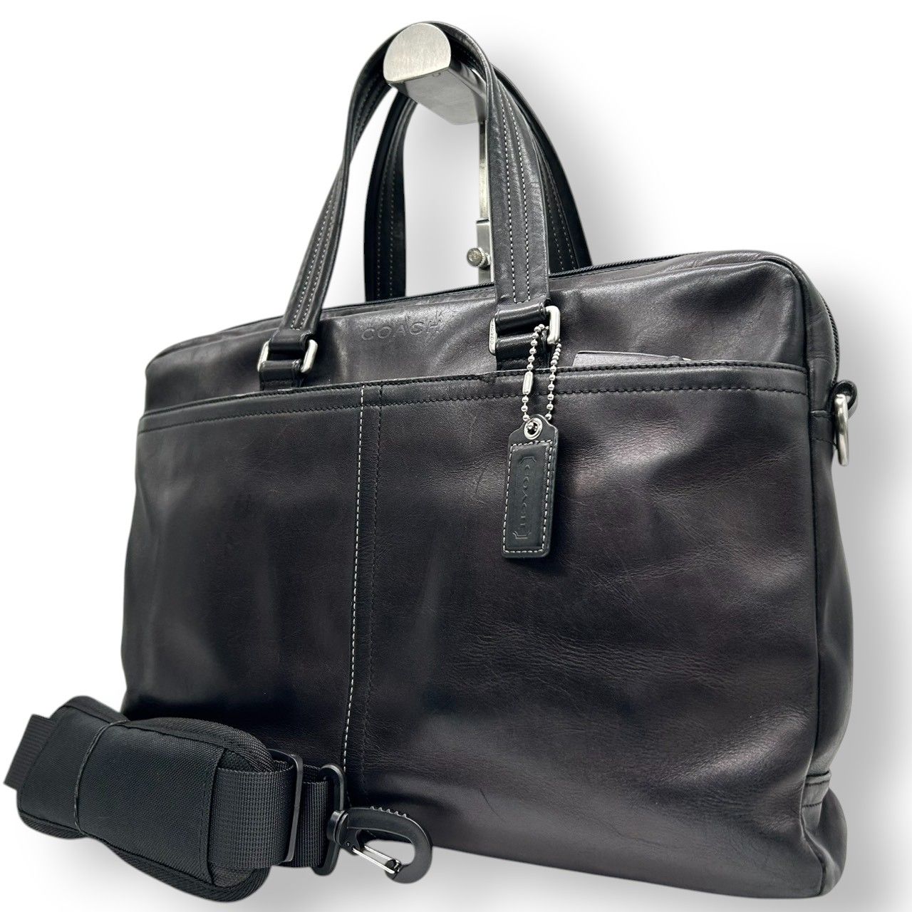 メンズ 【極 美品】コーチ COACH ビジネスバッグ ブリーフケース 2WAY 