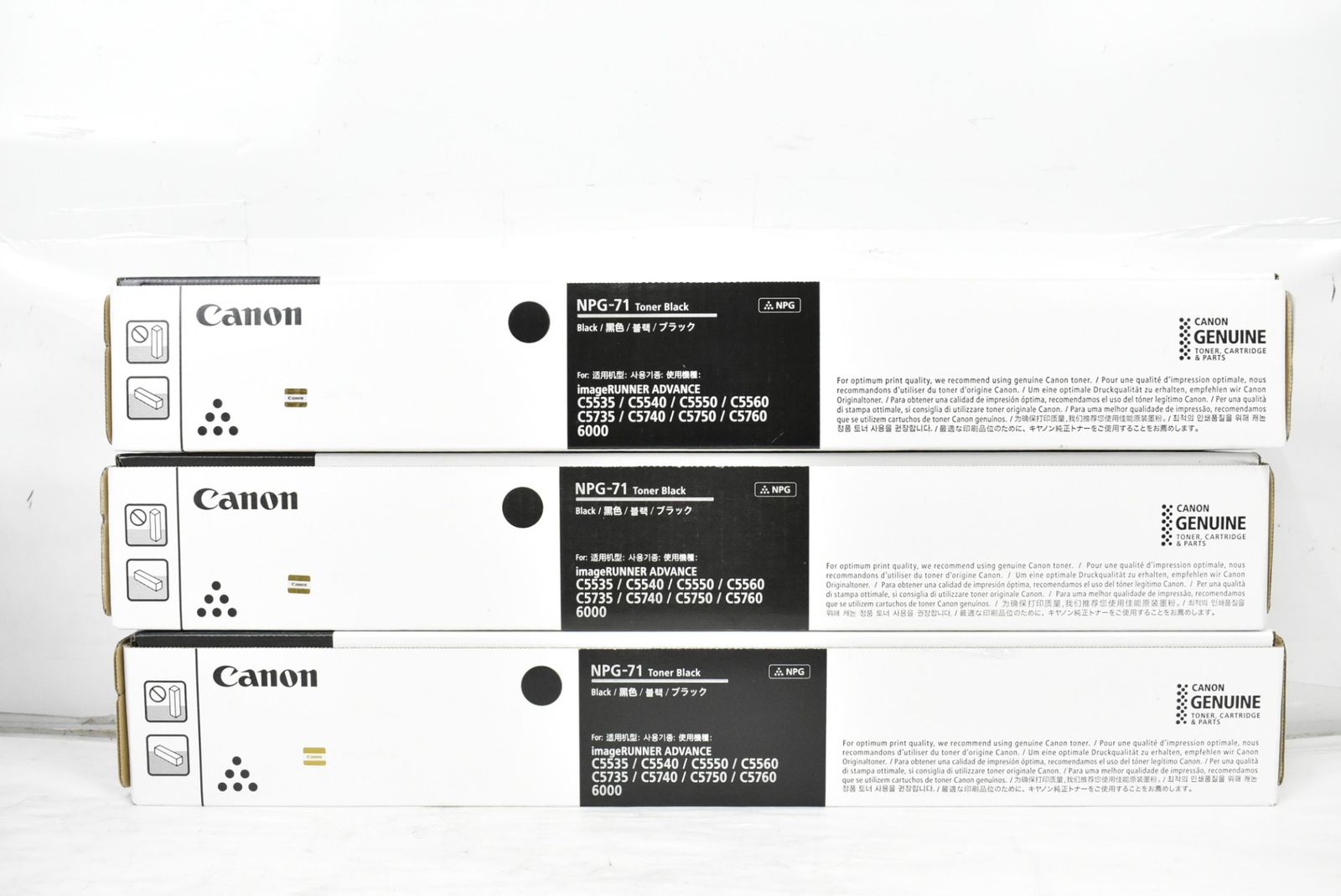 トナー NPG-71 CANON 未使用 純正 Canon 4色12本（シアン・マゼンタ