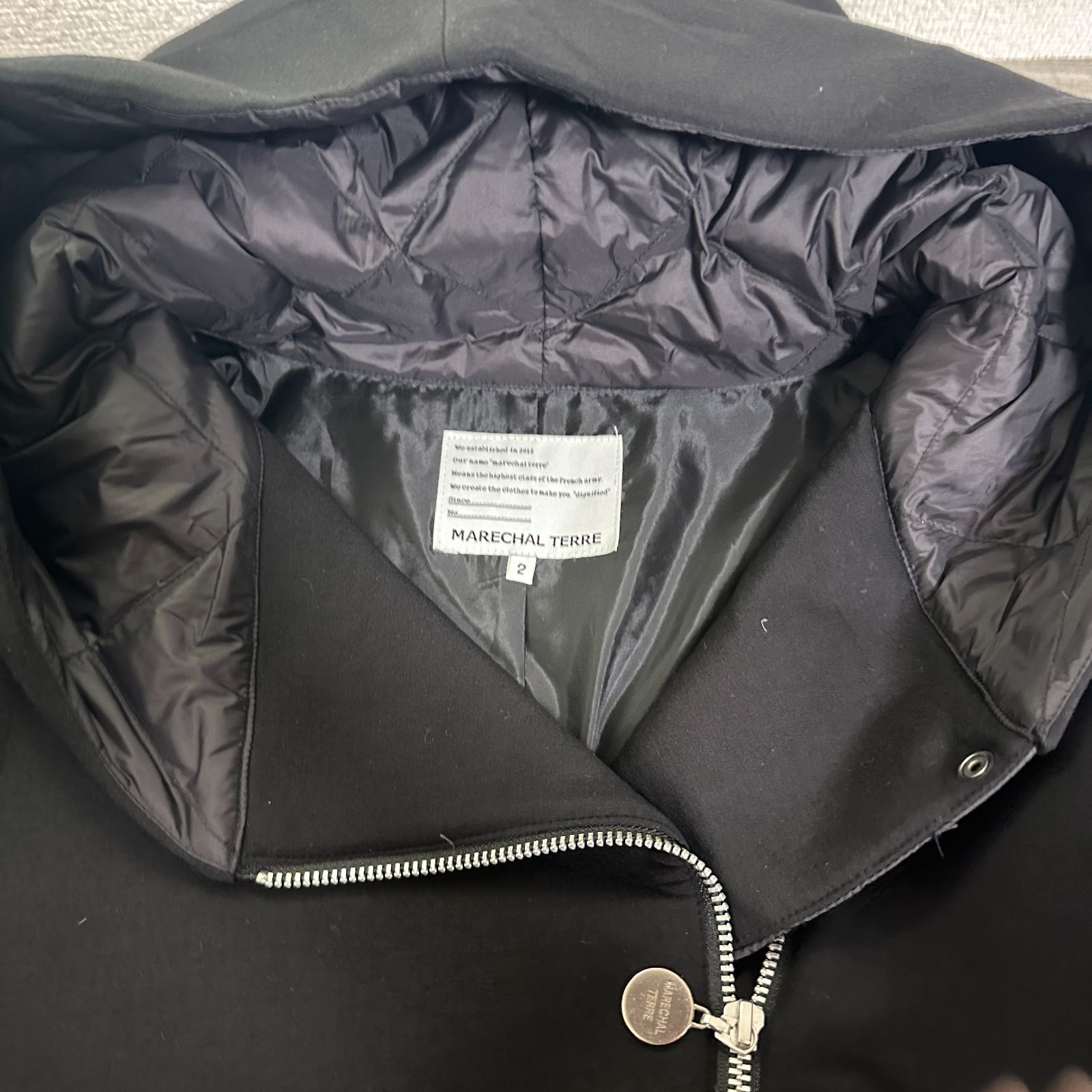 良い MARECHAL TERRE マルシャルテル ダウンパーカー キルティング