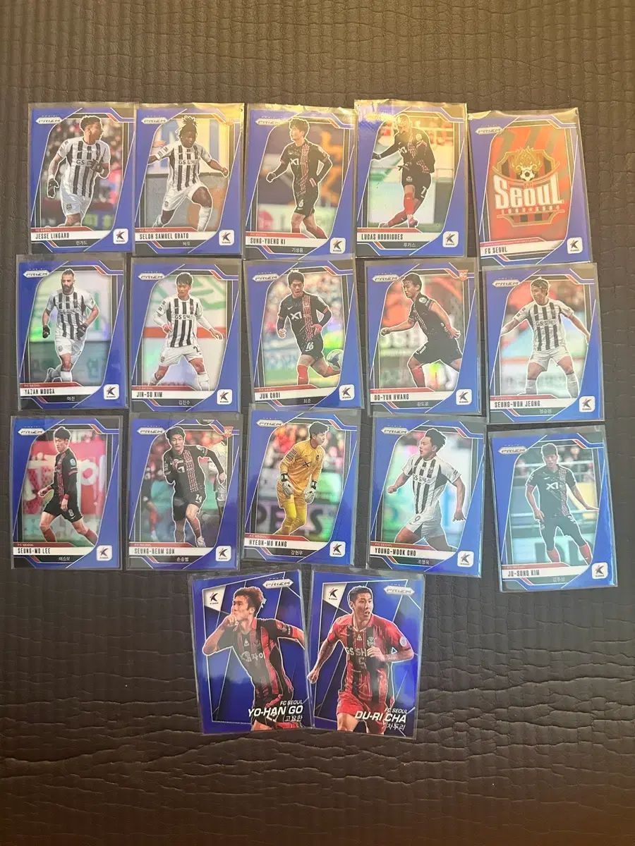 フルセット 2025 FCソウル Kリーグ Panini パニーニ プリズム ブルー 75 カード