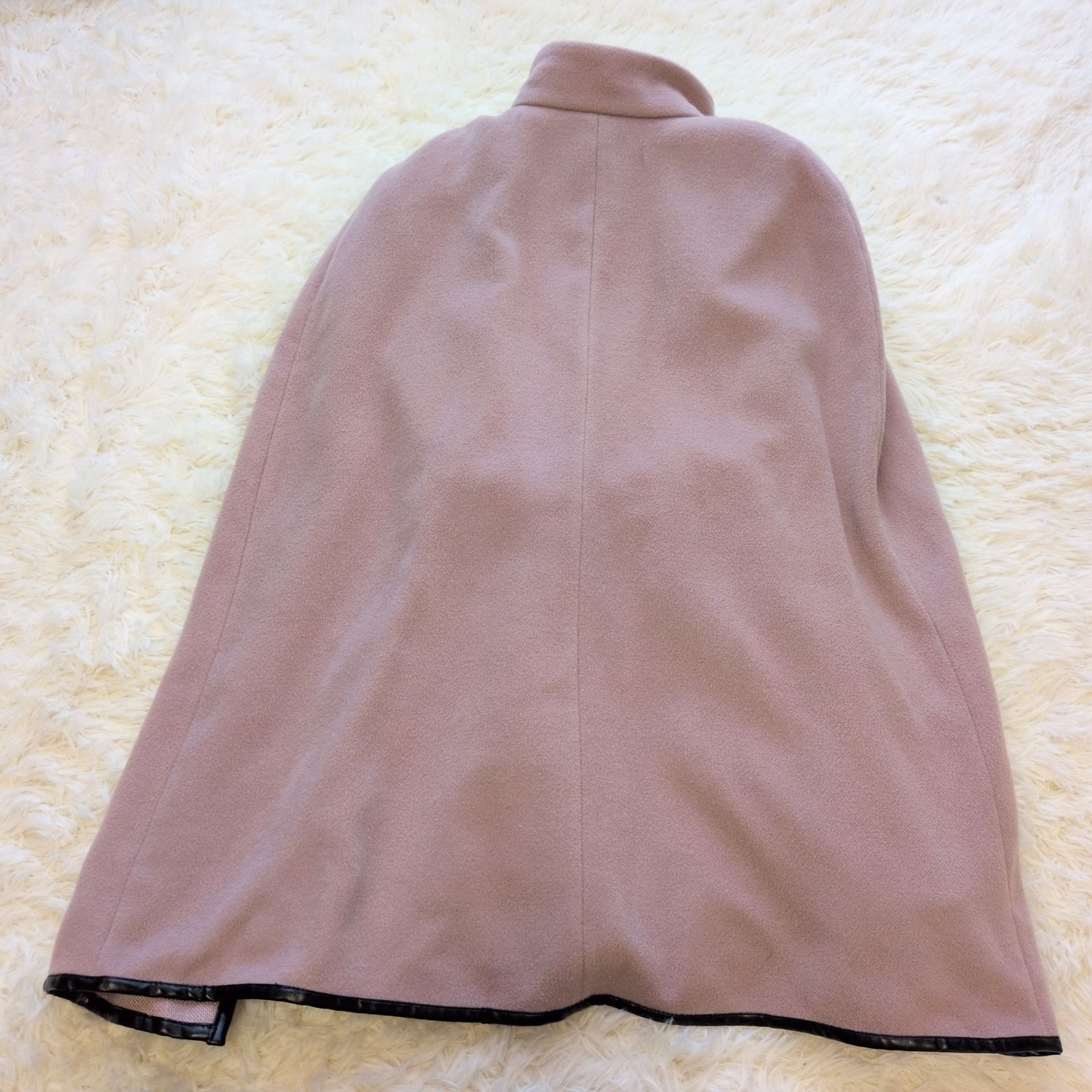 美品】eimy istoire パイピングデザイン マントコート ピンク - メルカリ