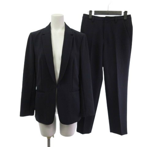 【極美品】ユナイテッドアローズ パンツスーツセットアップ ネイビー 未使用品 ユナイテッドアローズ UNITED ARROWS スーツ パンツ セットアップ