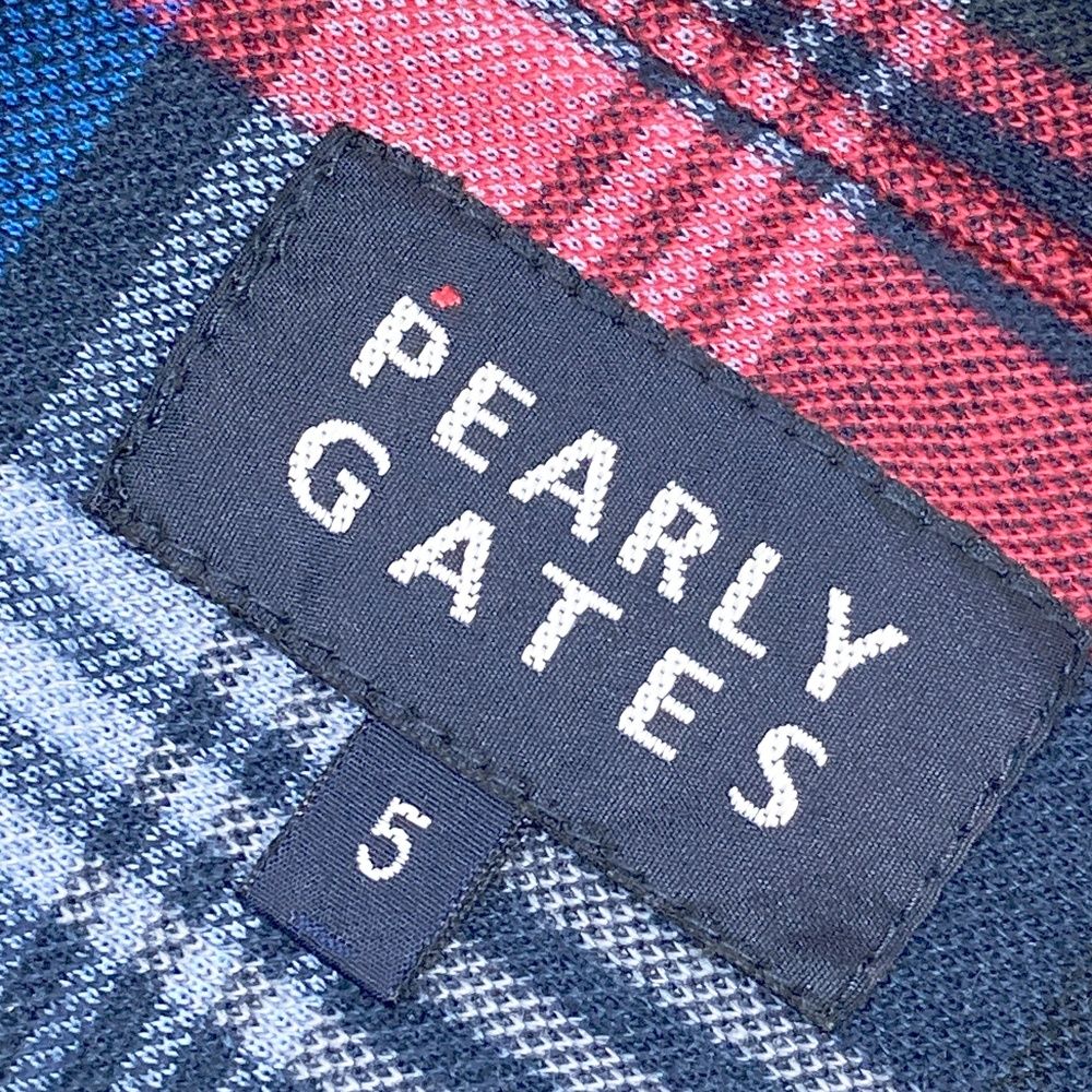 PEARLYGATES パーリーゲイツ チェック柄ポロシャツ サイズ1 サイズ：5 PEARLY GATES パーリーゲイツ 半袖ポロシャツ ボタンダウン