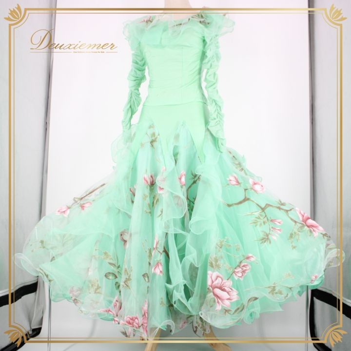 社交ダンス 衣装 スタンダード 上下セット ツーピース レッスンウェア