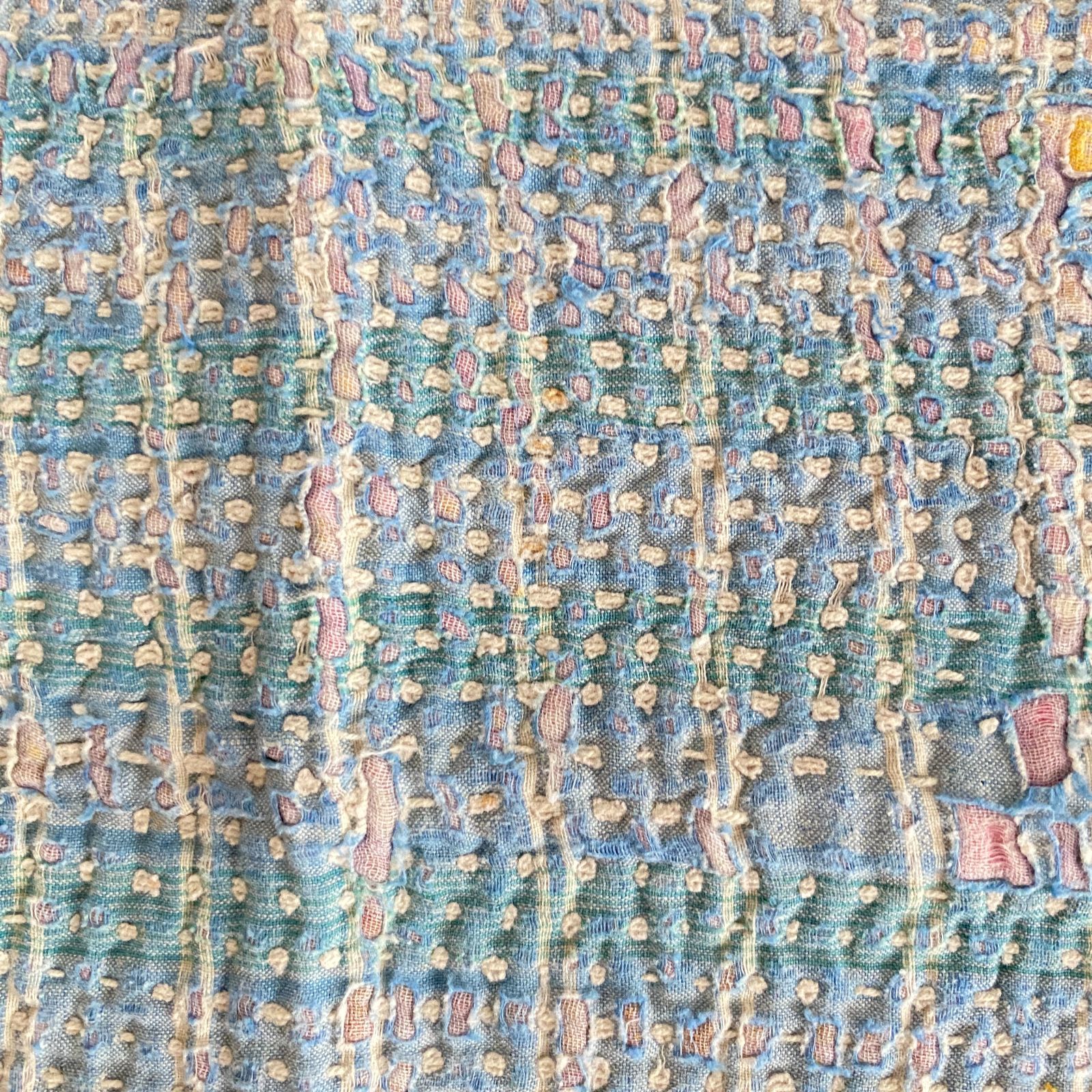 3489 ラリーキルト カンタキルト オールドファブリック ハギレ インド