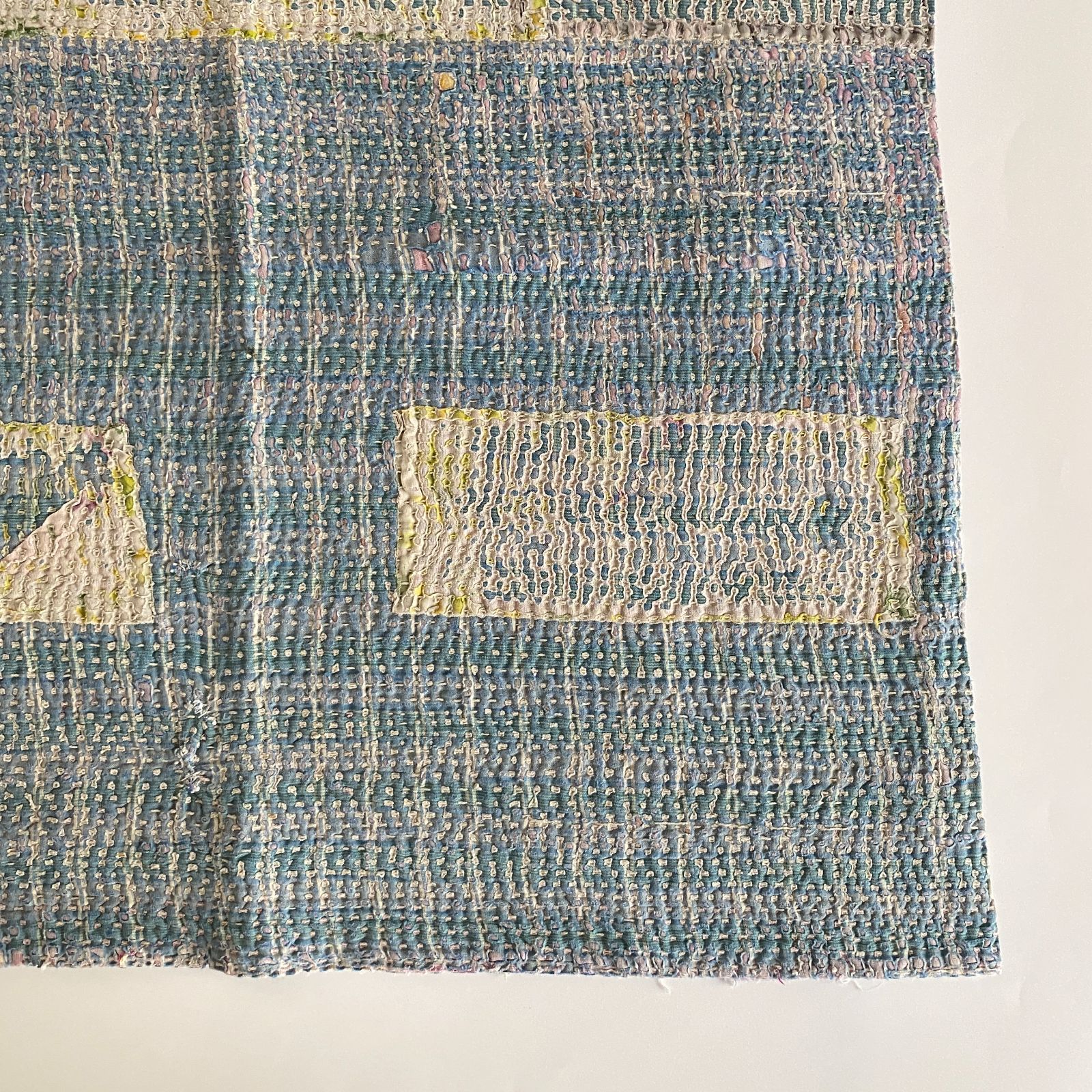 3489 ラリーキルト カンタキルト オールドファブリック ハギレ インド