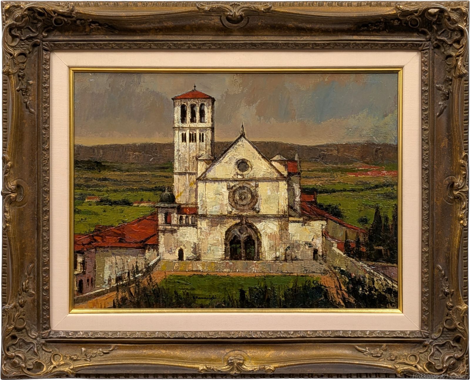 河西昭治 「白堊の聖堂」 油絵・油彩画 絵画 - メルカリ