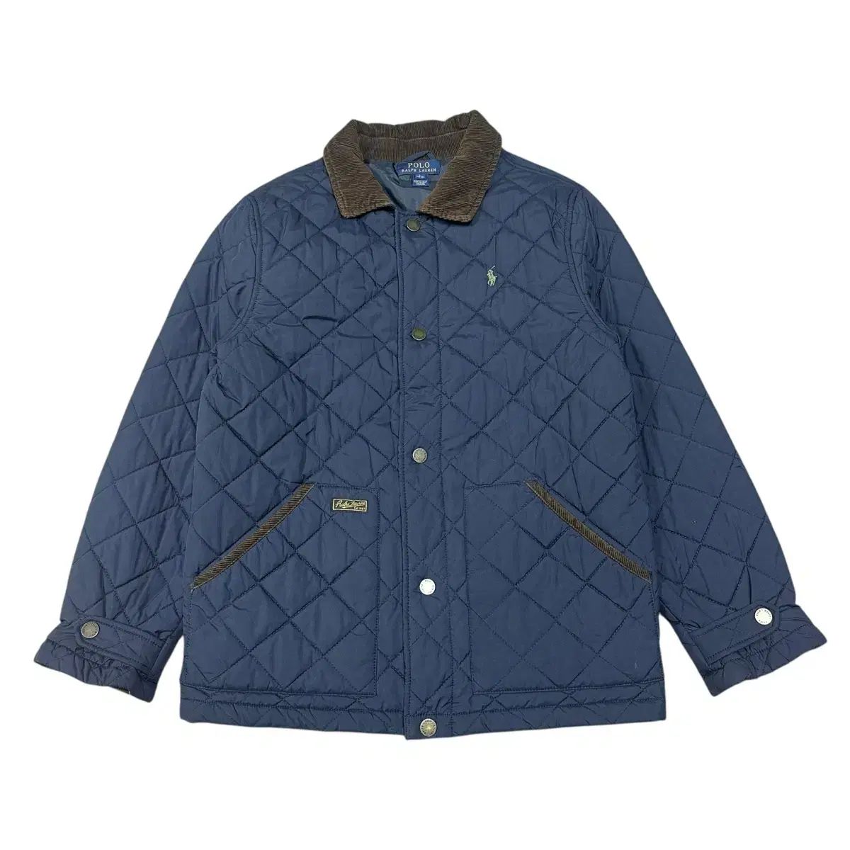 【即完売モデル】ラルフローレン☆刺繍キルティングジャケット コーデュロイ6970 POLO RALPH LAUREN(ポロラルフローレン) 襟コーデュロイ キルティング