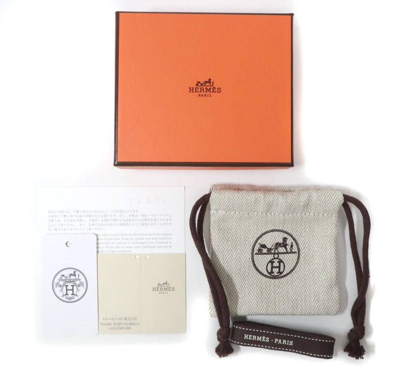 未使用 エルメス バレッタ エヴリン PM 現行モデル 髪留め ヘア